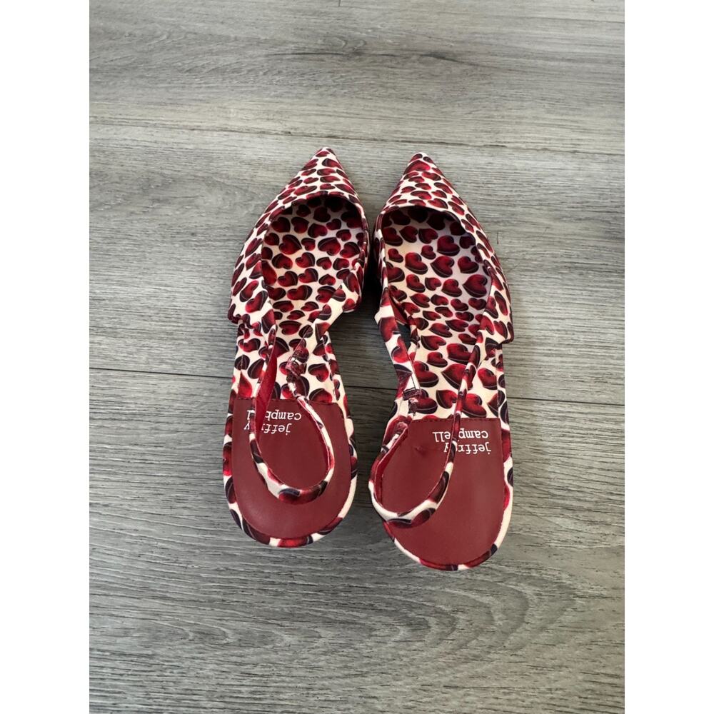 Jeffrey Campbell Slingback Pumps. Heart Motif size 9 New No Box - Picture 3 of 6